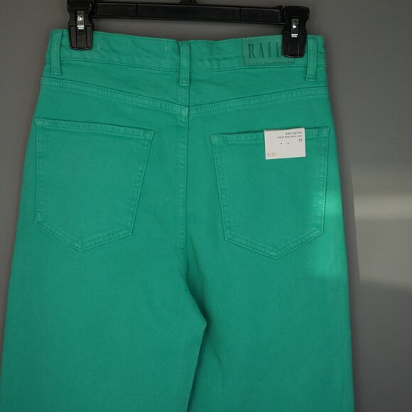Rails The Getty High Rise Wide Leg Jeans in Emerald Green Size 27 NWT - Picture 11 of 16